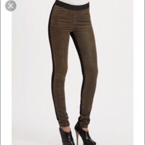 Theory Cullen legging size M. Green/Black